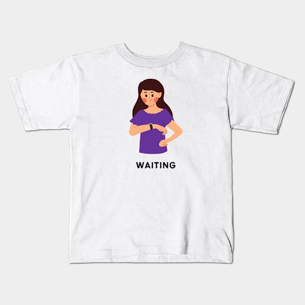 Waiting Kids T-Shirt by SplinterArt